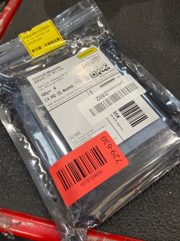 Photo 1 of 10Gtek 10GBase-SR SFP+ LC Transceiver, 10G 850nm Multimode SFP Module, up to 300 Meters, for Cisco SFP-10G-SR, Meraki MA-SFP-10GB-SR, Ubiquiti UniFi UF-MM-10G, Fortinet, Mikrotik and More, Pack of 4