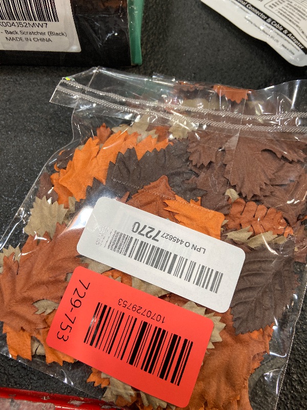 Photo 1 of 100 pcs Mulberry Paper Leaves DIY Craft Scrapbooking Wedding DIY Craft Supplies Card Mixed Leaves (Mixed Brown Tone)