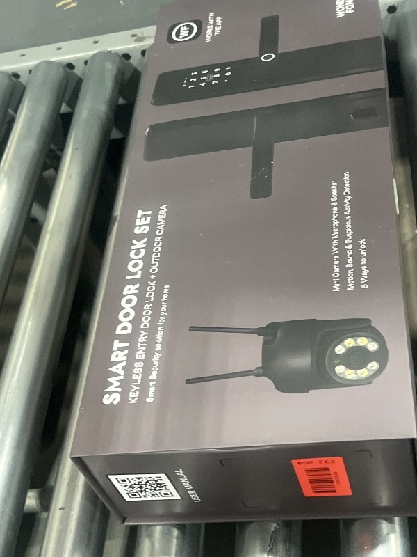 Photo 1 of Smart Lock with WiFi Camera – European Keyless Entry Door Lock with Handle, Fingerprint & Keypad – Digital Electronic Smart Locks for Front Door, Cerradura Inteligente Compatible with App Control