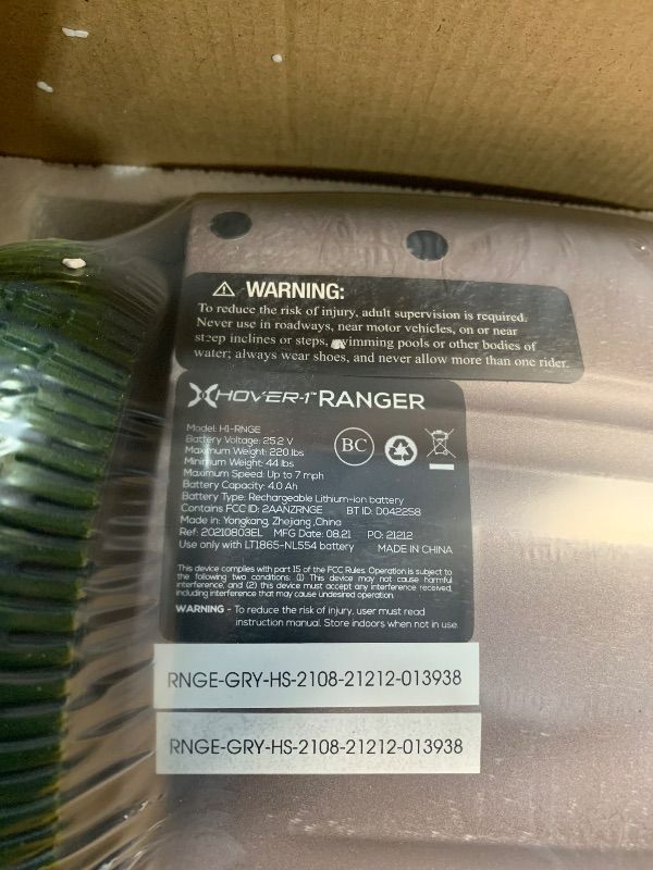 Photo 1 of ***FACTORY SEALED***
Hover-1 Superfly Electric Self Balancing Scooter with 7MPH Top Speed, 6 Mile Range, Long Lasting Li-Ion Battery - 5HR Full Charge, Built-In Bluetooth Speaker - Rider Modes: Beginner to Expert