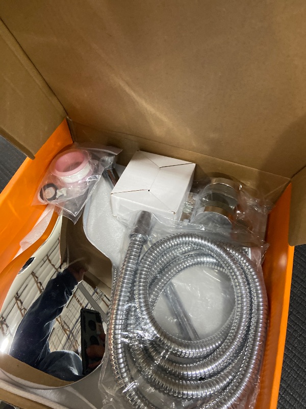 Photo 1 of 10 inch Rainfall Shower Head Combo Stainless Steel, THE FIRST WATERFALL mode, 10 Inch Rain Shower Head with Handheld 6 Spray Modes High Pressure, Overhead Shower Adjustable Extension Arm,Chrome