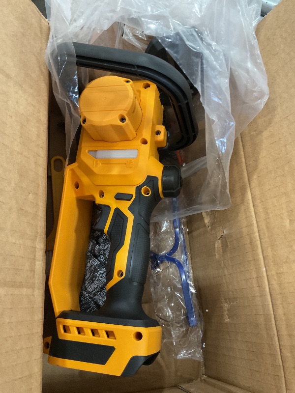 Photo 1 of *MISSING PARTS*Mini Chainsaw Cordless Compatible for Dewalt 20V Battery (Without Battery) 12 Inch Handheld Brushless Electric Chainsaw with Auto Oiler & Security Lock, for Wood, Trees Cutting (Tool Only)