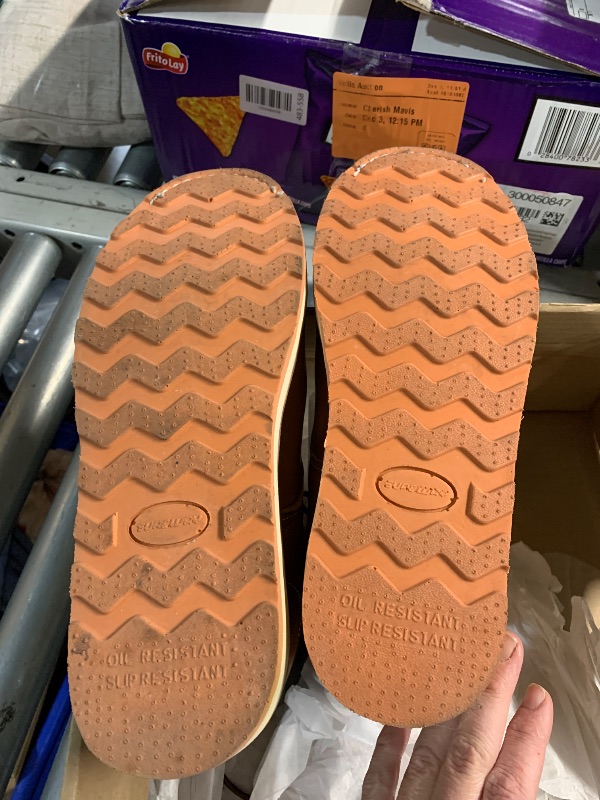 Photo 1 of ***(USED/ MINOR DAMAGE)***KEEN Utility Men's Liberty 6" Waterproof Boots (Carbon-Fiber Toe), Chestnut/Gum 10.5 Wide