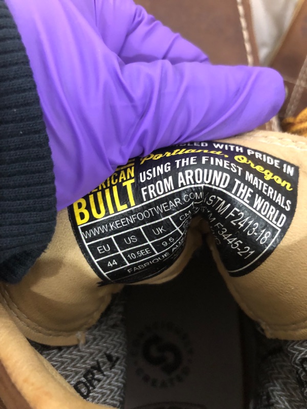 Photo 1 of ***(USED/ MINOR DAMAGE)***KEEN Utility Men's Liberty 6" Waterproof Boots (Carbon-Fiber Toe), Chestnut/Gum 10.5 Wide