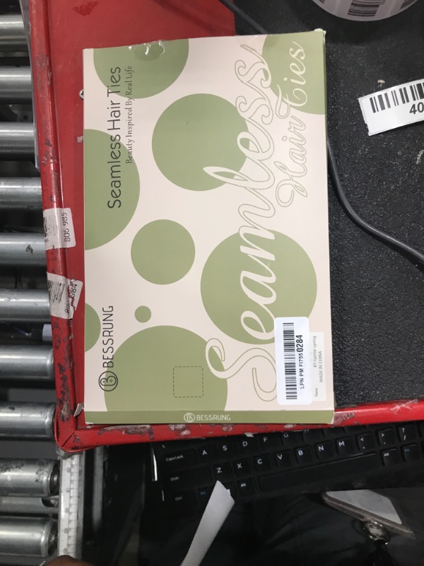 Photo 1 of 100 Pcs Thick Seamless Spring Hair Ties, Ponytail Holders Hair Accessories No Damage for Thick Hair Christmas Gift(Spring Colors)