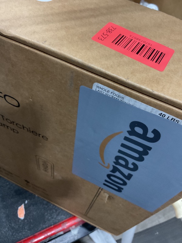 Photo 1 of ***DAMAGED - SEE NOTES/PICTURES*** JOOFO Floor Lamp,30W/2400LM Sky LED Modern Torchiere 3 Color Temperatures Super Bright -Tall Standing Pole Light with Remote & Touch Control for Living Room,Bed Room,Office (Pearl White)