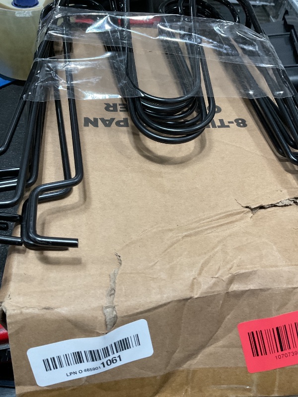 Photo 1 of ***(PARTS ONLY/ NON FUNCTIONAL)***MUDEELA Pots and Pans Organizer Rack for under Cabinet, 8-Tiers Adjustable Pot Rack with 3 DIY Methods, Expandable 11.65'' to 19" Pot Lid Organizer for Kitchen Pantry Cabinet Organization and Storage