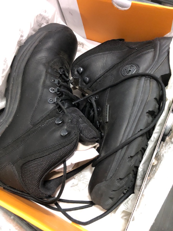 Photo 1 of (used) Timberland Men's White Ledge Mid Waterproof Hiking Boot, Black, 9 US