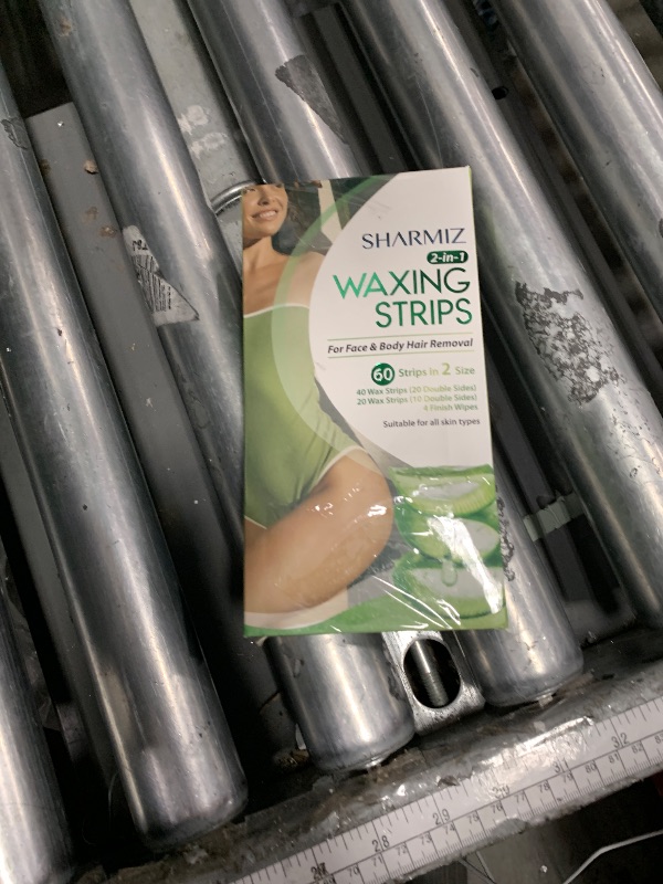 View 2 of *7/2028* Wax Strips for Hair Removal Kit: 60 Pieces 40 Body & 20 Facial Waxing Strips for Face, Eyebrow, Arms, Legs, Underarm, and Bikini