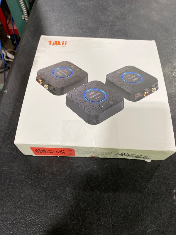 Photo 1 of 1Mii 2.4GHz (1 TX+2 RX) Wireless Audio Transmitter Receiver Set for TV, 25ms Low Latency RCA AUX Wireless Audio Adapter Kit for Projector/PC/Home Stereo/Speaker/Amplifier/Soundbar, 262Ft Long Range