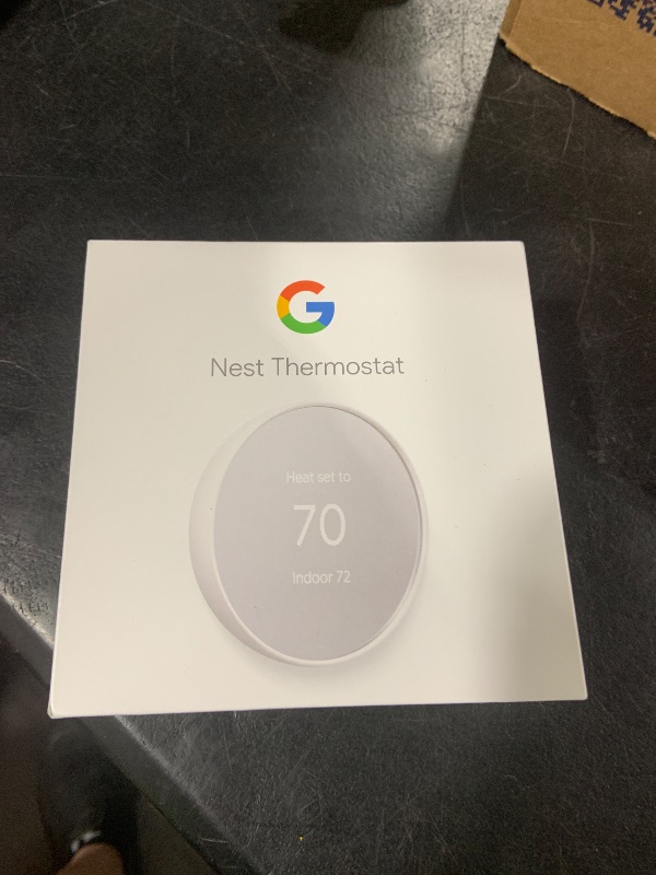 Photo 1 of Google Nest Thermostat - Smart Thermostat for Home - Programmable Wifi Thermostat - Snow
