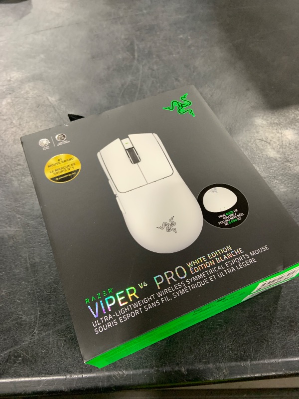 View 2 of Razer Viper V4 Pro Wireless Esports Gaming Mouse – 50g Ultra Lightweight, Fast & Precise, 50K DPI Optical Sensor, 8K Polling, Gen-4 Optical Switches, Scroll Wheel, USB-C Charging, for PC & Mac – White