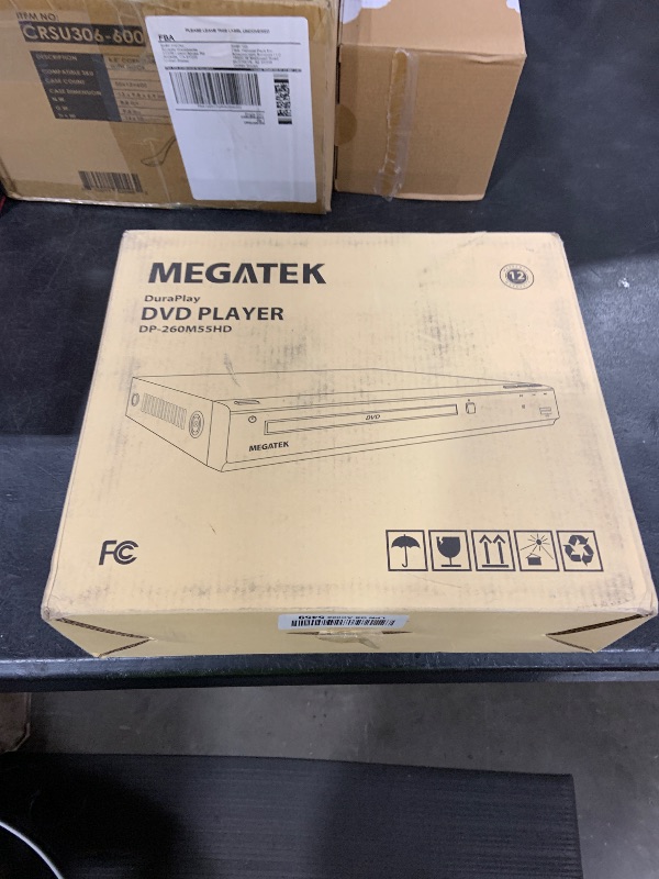 Photo 1 of MEGATEK Region-Free HDMI DVD Player for TV, Compact CD/DVD Player for Smart TV, USB Port, Plays All Region DVDs & Multi Formats, Metal Housing, HDMI/RCA Cables & Remote Included