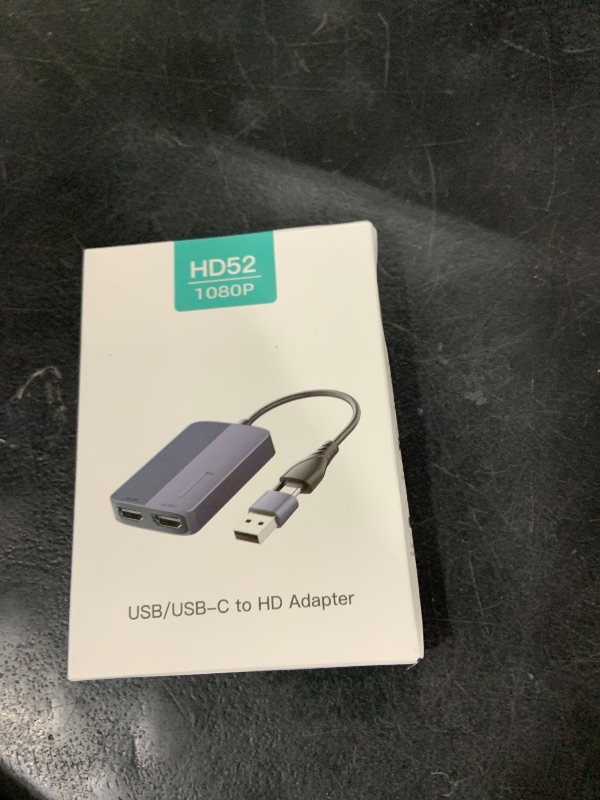 Photo 1 of Weton USB C/USB 3.0 to Dual HDMI Adapter, USB to HDMI Splitter for Dual Monitors Extended Display Adapter for Windows Mac OS,1080p@60Hz Universal Video Graphics Converter