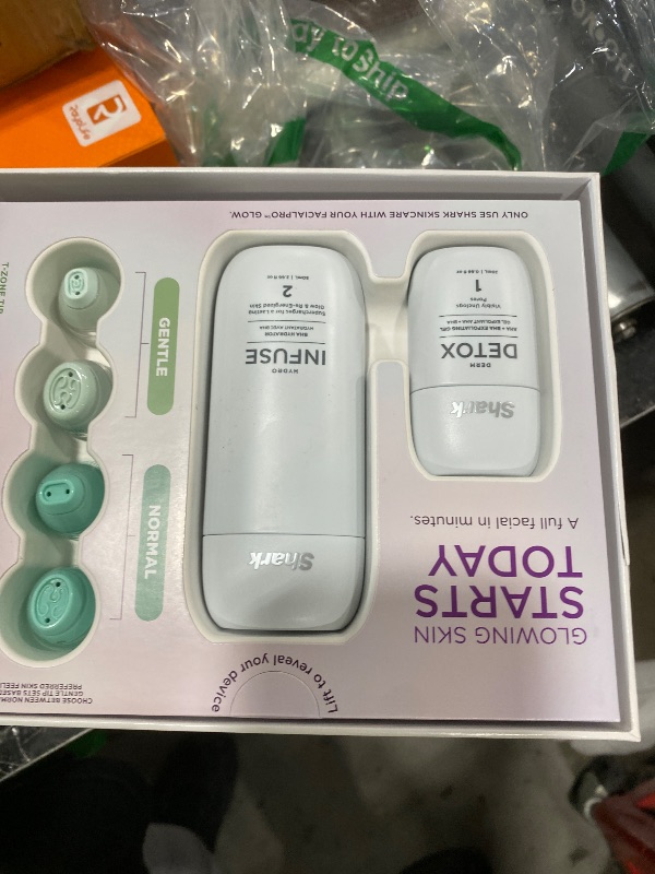 Photo 1 of Shark FacialPro Glow at-Home Hydro-Powered Facial System with DePuffi Hot & Cold Therapy – Professional Spa Skincare Device for Pore Cleansing, Hydration, & Radiant Glow, Lilac, FH320PL