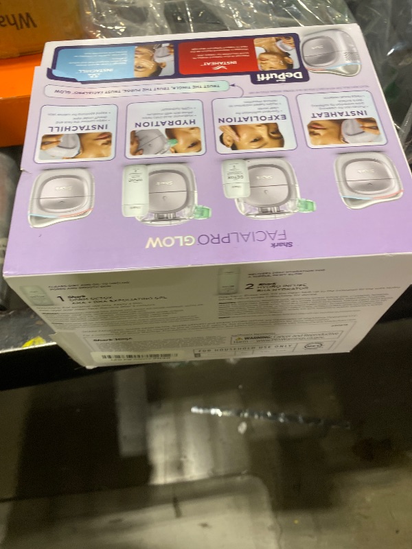 Photo 1 of Shark FacialPro Glow at-Home Hydro-Powered Facial System with DePuffi Hot & Cold Therapy – Professional Spa Skincare Device for Pore Cleansing, Hydration, & Radiant Glow, Lilac, FH320PL