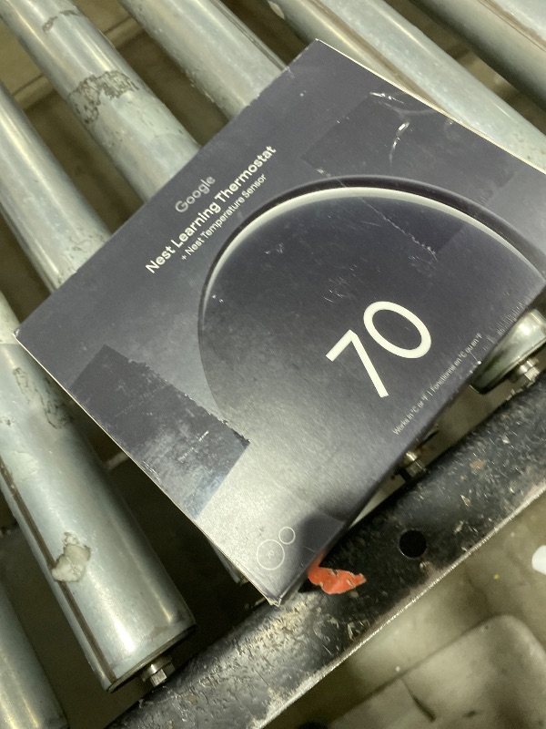 Photo 1 of Google Nest Learning Thermostat (4th gen) + Nest Temperature Sensor (2nd gen) - Obsidian