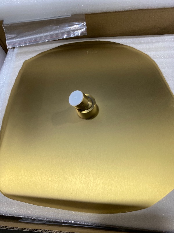 Photo 1 of Hoimpro Shower System Set with 12 Inch Bathroom Rain Mixer Shower Head and Handheld Wall Mounted, Rainfall Shower Faucet Fixture Combo with High Pressure 2 in 1 Handheld Showerhead, Brushed Gold