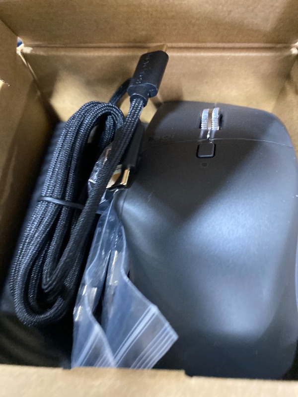 Photo 1 of Logitech MX Master 4, Ergonomic Wireless Mouse with Advanced Performance Haptic Feedback, Ultra-Fast Scrolling, USB-C Charging, Bluetooth, Windows, MacOS - Graphite