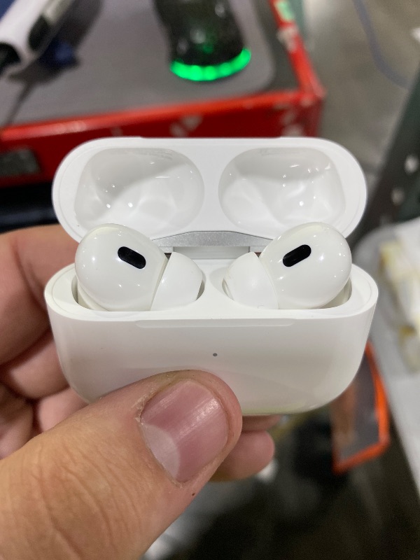 Photo 1 of Apple AirPods Pro (2nd Generation) with MagSafe Charging Case (USB-C) (Renewed Premium)