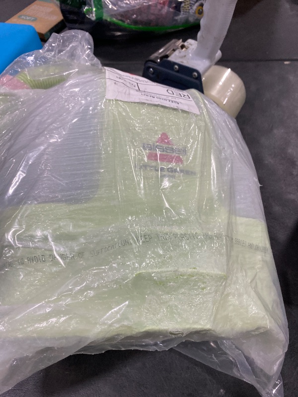 Photo 1 of BISSELL Little Green Mini Portable Carpet and Upholstery Deep Cleaner, Car/Auto Detailer, with HydroRinse Self-Cleaning Tool and 4" Tough Stain Tool, Tea Green, 4075