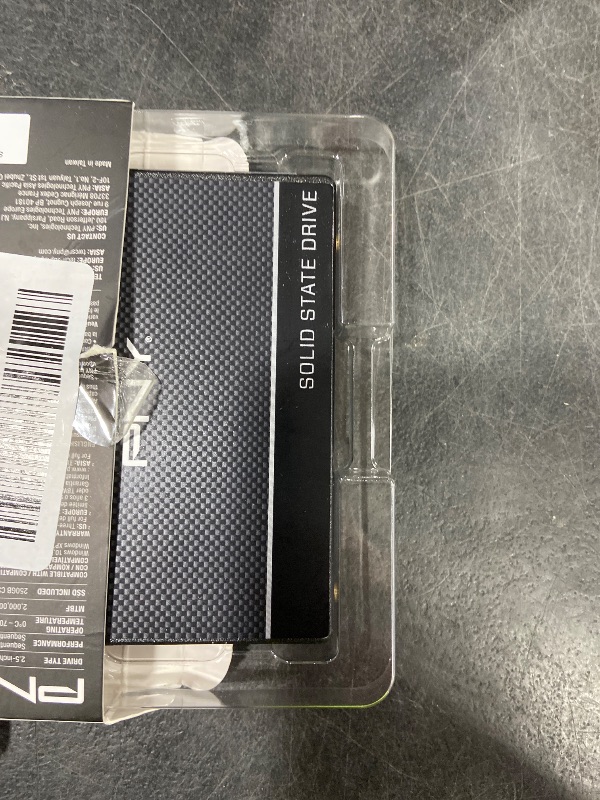 Photo 1 of PNY CS900 250GB 3D NAND 2.5" SATA III Internal Solid State Drive (SSD) - (SSD7CS900-250-RB)