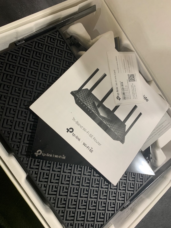 Photo 1 of TP-Link AXE5400 Tri-Band WiFi 6E Router (Archer AXE75), 2025 PCMag Editors' Choice, Gigabit Internet for Gaming & Streaming, New 6GHz Band, 160MHz, OneMesh, Quad-Core CPU, VPN & WPA3 Security