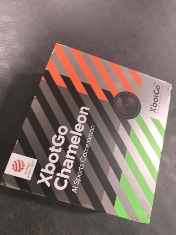 Photo 1 of XbotGo Chameleon AI Auto Sports Action Camera - 4K 60FPS Soccer Camera and Basketball Tracking Camera for Team Sports, Live Streaming, No Subscription, Works with iOS & Android (Lava Graphite)