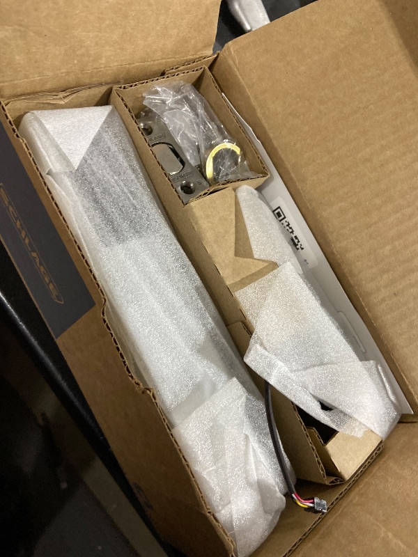 Photo 1 of Schlage Connect Smart Deadbolt Lock with Touchscreen Keypad, Keyless Front Door Entry, Z-Wave Plus Compatible, Bright Chrome, BE469ZP CEN 625