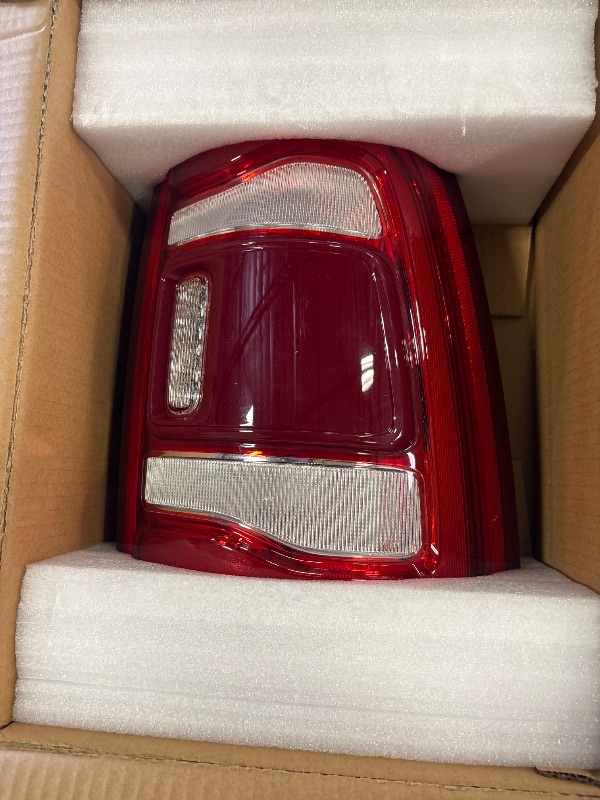 Photo 1 of Lathsy LED Tail Lights Red Cover with Blind Spot Detection Compatible With 2019-2023 Dodge Ram 2500 Right Passenger Side Replace:68361720AH (Module not included)