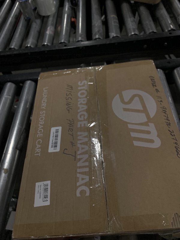 Photo 1 of STORAGE MANIAC Rolling Laundry Cart with Storage Shelf, Heavy Duty Industrial Laundry Basket with Wheels, Commercial Metal Frame Clothes Hamper with Canvas Bag for Dorm, Closet, Bedroom, Beige