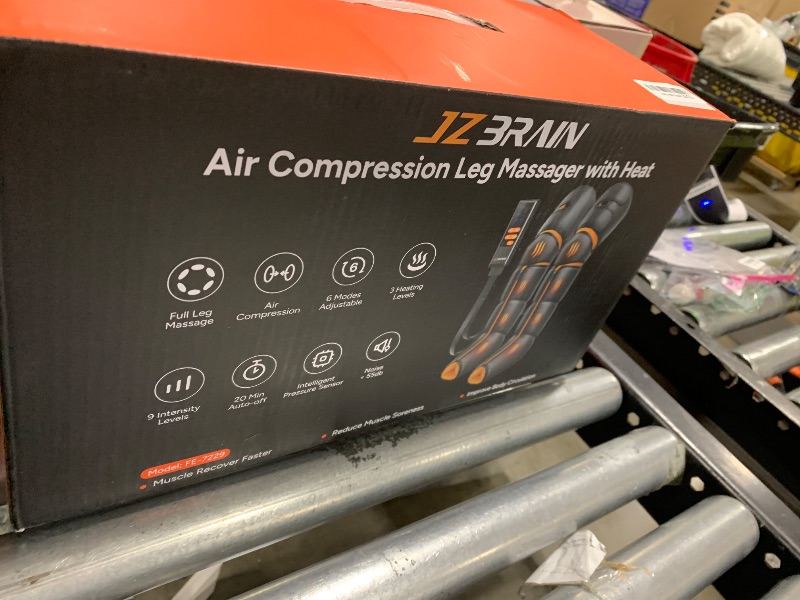 Photo 1 of JZBRAIN Leg Massager with Heat and Compression : Foot and Calf Massager for Circulation and Pain Relief, Sequential Compression Boots with 6 Modes, 9 Intensity, 3 Heat - Gifts for Mom, Dad, Him, Her