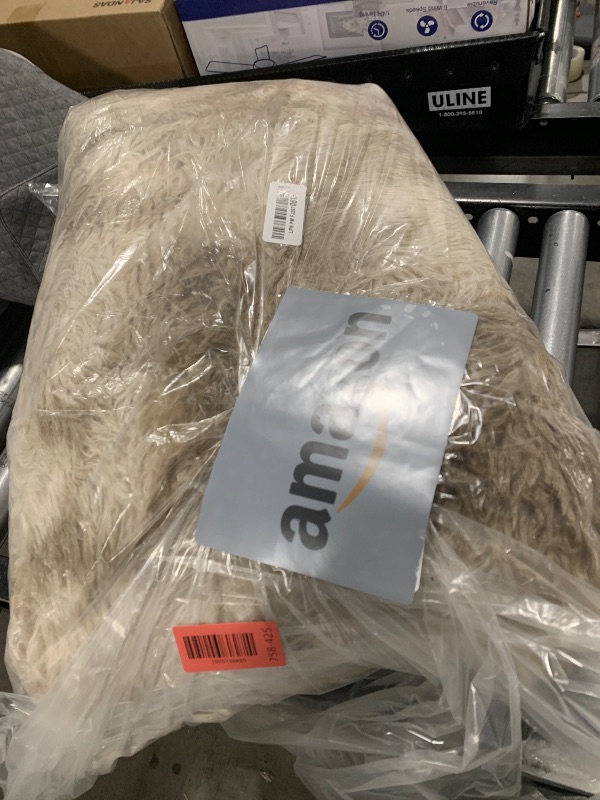 Photo 1 of Upgrade Non-Slip Plush Rugs for Living Room, Soft Shaggy Carpets for Living Room, Fuzzy Rugs for Kids' Room, Perfect Decor for Modern Home Tie Dye Camel 5x7 Feet