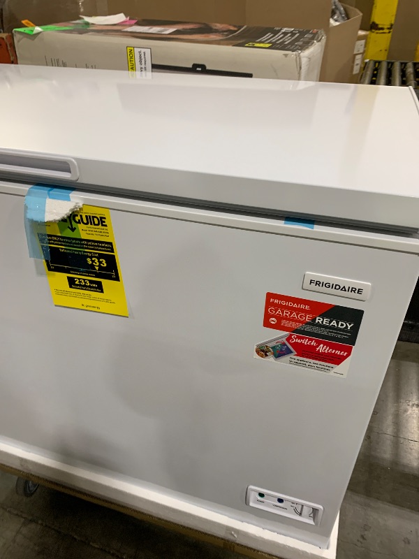 Photo 1 of FRIGIDAIRE 10 Cubic Foot Chest Freezer, 10 cu ft, White