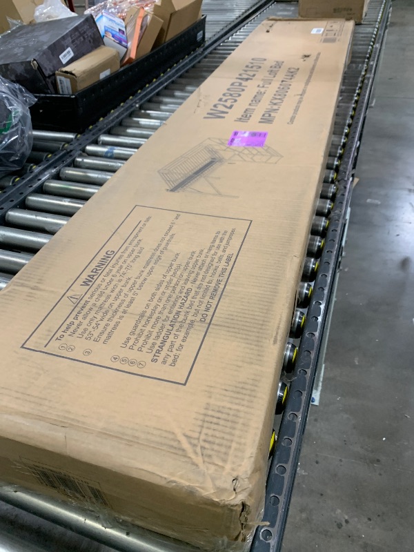 Photo 1 of KEIKI Full Size Metal Loft Bed Frame with Convertible Staircase, Built-in Storage Shelves & Wardrobe, Loft Bed with Solid Slats & Guardrail, No Box Spring Required, Easy Assembly, for Bedroom, White