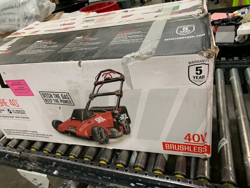 Photo 1 of SKIL PWR CORE 40 Brushless 40V 20-Inch Self-Propelled Mower Kit, Includes 6.0Ah Battery and Auto PWR JUMP Charger - SM4910C-11