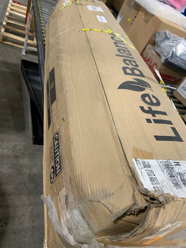 View 2 of Life Balance Queen Size Mattress, Hybrid Mattress in a Box 12 Inch, Cooling Mattress with Lyocell Cover, Bamboo Charcoal Memory Foam Mattress, 3-Zone Pocket Springs, Fiberglass Free, Made in USA