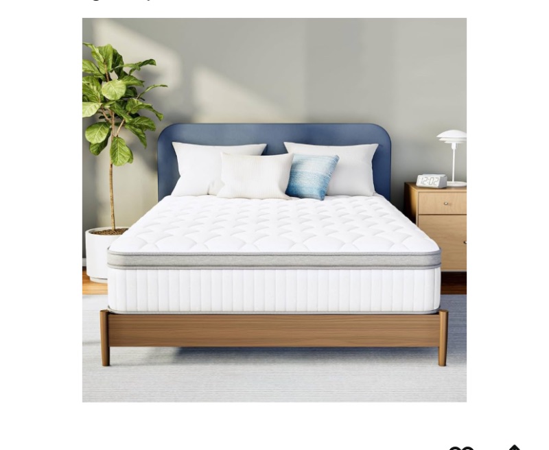 Photo 1 of Neo Sleep Queen Size Mattress, 12 Inch Hybrid Comfort & Supportive Mattress in a Box, Cooling Gel Memory Foam and Pocket Springs with Pressure Relief, CertiPUR-US Certified, Medium Firm