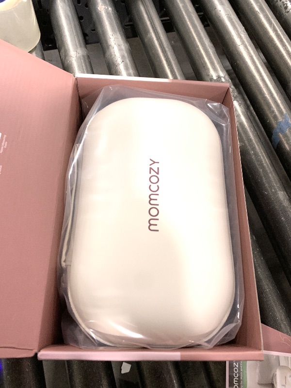 Photo 1 of Momcozy M5 Smart APP Controlled Wearable Breast Pump, Hands-Free Wireless Electric Pump, 3 Modes 9 Suction Levels, BPA-Free, Portable Lightweight, 24mm Flange, 2-Pack Cozy Red