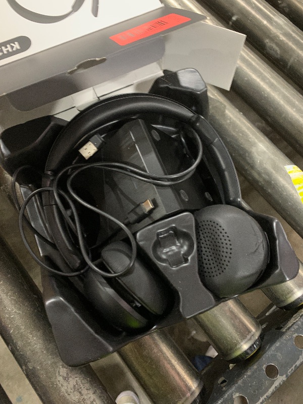 Photo 1 of (2025 Upgraded) Wireless Headset with Mic for Work, Bluetooth Headset with Noise Canceling Microphone with Dongle, Charging Base & Mic Mute, Wireless Headphones for Work from Home/PC/Computer
