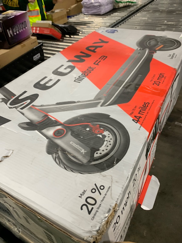 Photo 1 of Segway Ninebot F3 Electric Scooter, 20 MPH w/ 44-Mile Range, 10" Tubeless Tires, Front Hydraulic & Rear Elastomer Suspension, UL2271/2272 Certified