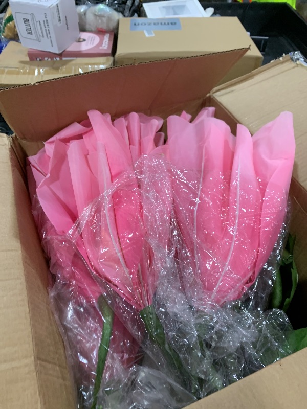 Photo 1 of Giant Life Size Artificial Flowers with Stand, Extra Large Paper Flowers for Wedding Backdrop, Commercial Display, Photo Booth, Christmas & Festival Decor