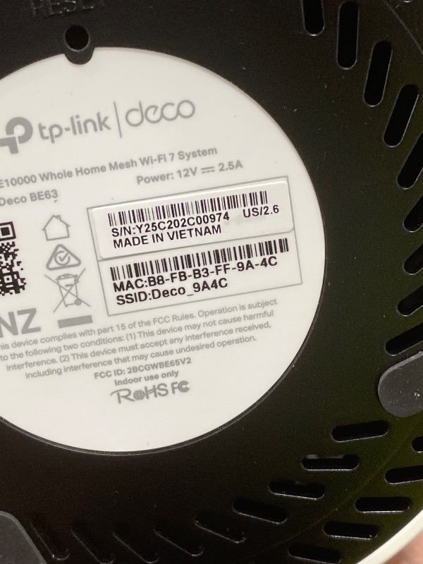 Photo 1 of TP-Link Deco 7 Pro BE63 Tri-Band WiFi 7 BE10000 Whole Home Mesh System - 6-Stream 10 Gbps, 4x2.5G Ports Wired Backhaul, 4X Smart Internal Antennas, VPN, HomeShield, Free Expert Support (3-Pack)