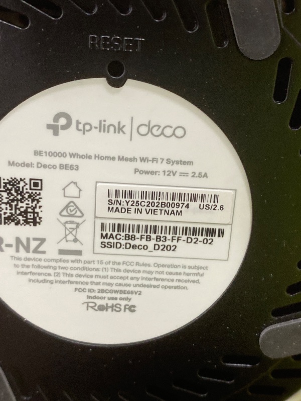 Photo 1 of TP-Link Deco 7 Pro BE63 Tri-Band WiFi 7 BE10000 Whole Home Mesh System - 6-Stream 10 Gbps, 4x2.5G Ports Wired Backhaul, 4X Smart Internal Antennas, VPN, HomeShield, Free Expert Support (3-Pack)