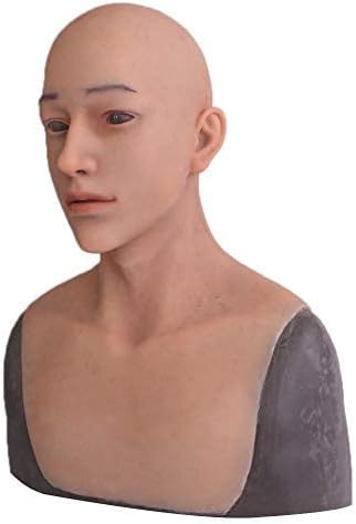Photo 1 of YIQI Silicone Realistic Handsome Young Man Mask for Cosplay Halloween Handmade Costumes