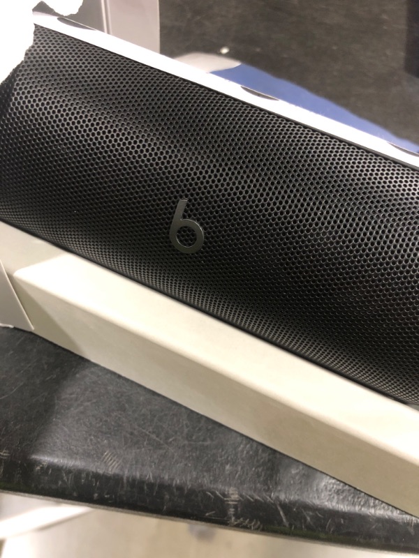 Photo 1 of Beats Pill - Portable Bluetooth Speaker - Up to 24H Battery Life, Water Resistant, Bluetooth, Apple & Android Compatible, Seriously Loud Sound for Home, Outdoor and Travel - Matte Black