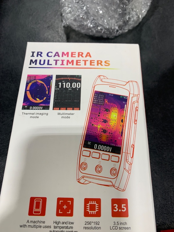Photo 1 of 2 in 1 Thermal Imaging with 20000 Counts Multimeter Function Infrared Camera Pixels ISR256x192 Image Resolution 427x320 3.5 inch LCD -20? to 550? Temperature Range 15 Color Modes