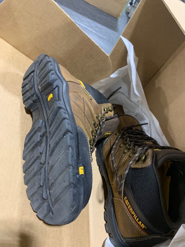 Photo 1 of Cat Footwear Men's Threshold Waterproof Steel Toe, Real Brown, 7