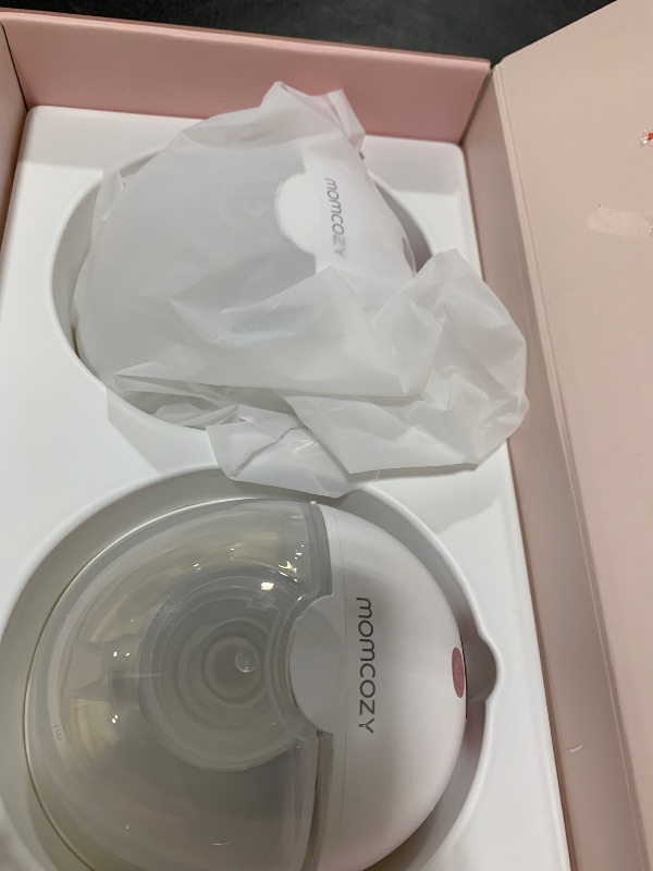 View 3 of Momcozy M5 Lite Hands-Free Wearable Breast Pump, DoubleFit Flange for Baby-Like Comfort, 3 Modes & 9 Suction Levels, No Flange Insert or Hard Carry Case, 24mm, 2-Pack, Cozy Red