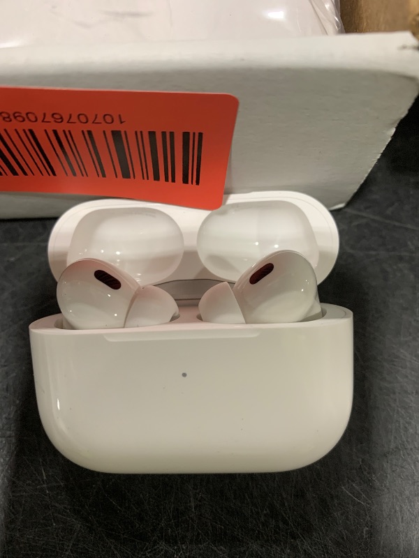 Photo 1 of Apple AirPods Pro (2nd generation) with MagSafe Charging Case (USB-C) (Renewed)